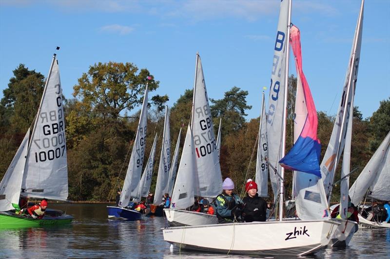 Frensham Pond Cadet Open photo copyright Lorna Nee & Corrine Whitehouse taken at Frensham Pond Sailing Club and featuring the Cadet class