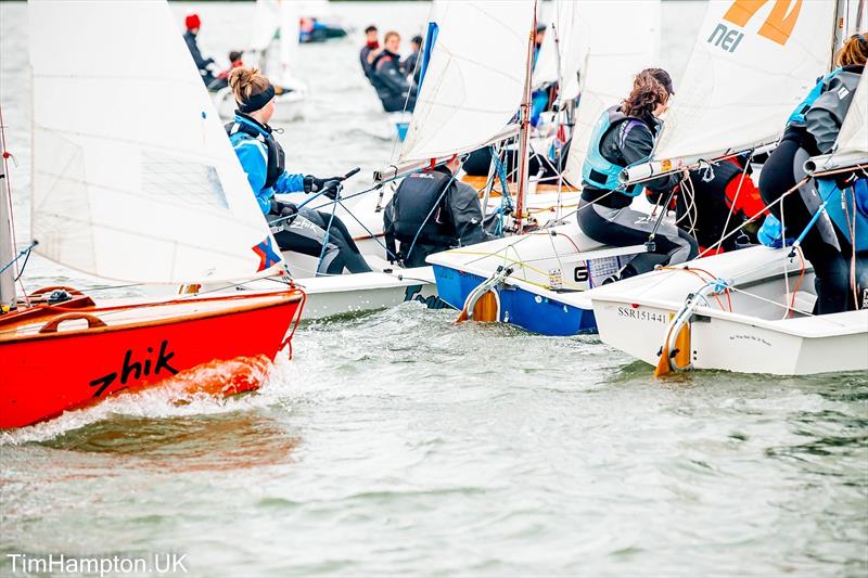 Cadet Class Winter Series at Waldringfield photo copyright Tim Hampton / www.timhampton.uk taken at Waldringfield Sailing Club and featuring the Cadet class