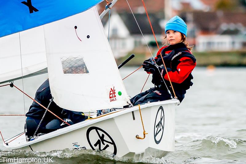 Cadet Class Winter Series at Waldringfield photo copyright Tim Hampton / www.timhampton.uk taken at Waldringfield Sailing Club and featuring the Cadet class