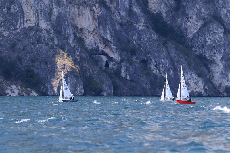 Cadet Worlds 2021 on Lake Garda photo copyright Elena Giolai taken at Fraglia Vela Riva and featuring the Cadet class