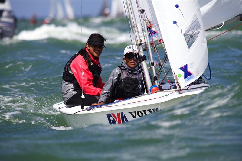 Cadet worlds at Nieuwpoort, Belgium photo copyright Iain Philpott taken at  and featuring the Cadet class