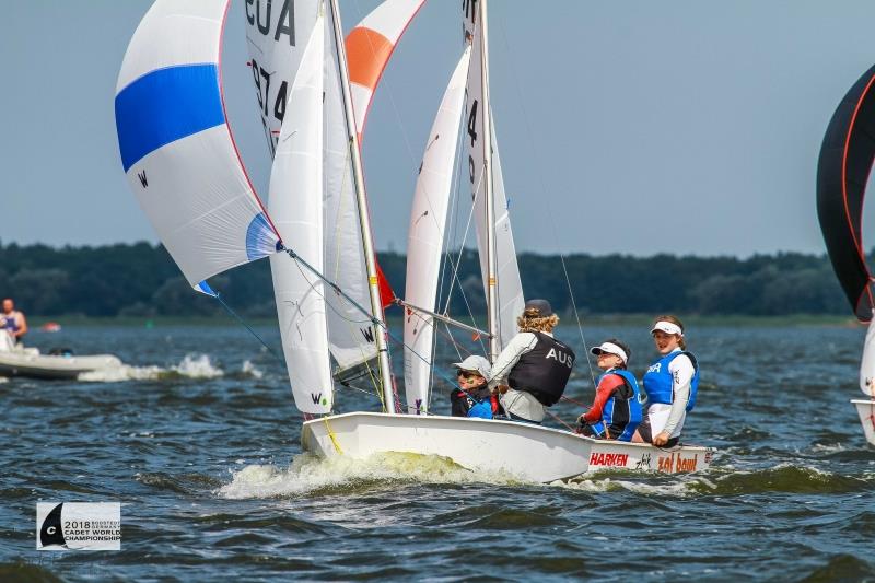 Jacob McConaghy and Sam Hooper - 2018 International Cadet World Championships photo copyright International Cadet Class taken at  and featuring the Cadet class