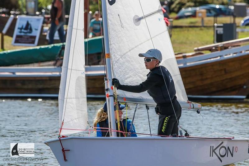 Hugo Allison was first helm under 14 at 2018 International Cadet World Championships.  - photo © International Cadet Class