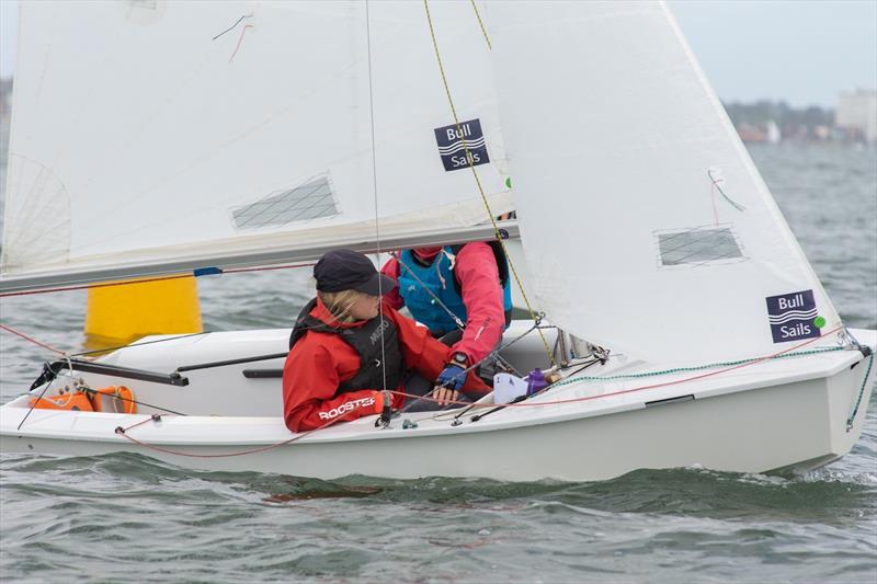 The northern end of Port Phillip provides great tactical racing for the International Cadet photo copyright Damian Paull taken at Royal Yacht Club of Victoria and featuring the Cadet class