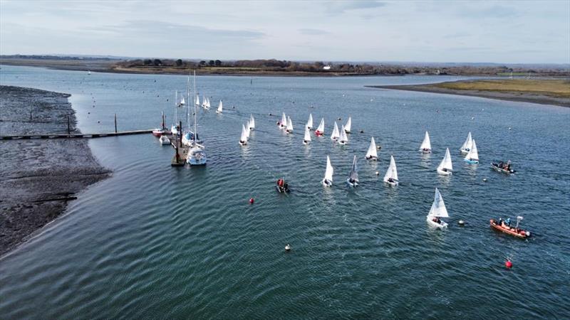 Cadet sailing in Chichester Harbour photo copyright Lee Potteron taken at Itchenor Sailing Club and featuring the Cadet class