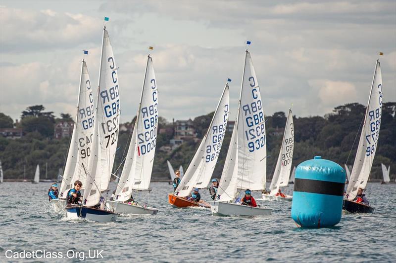 Cadets during a World Team Selector in Weymouth - photo © UK Cadet Class