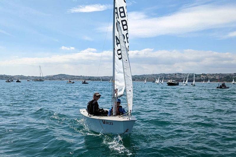 Will Shepherd and Joe Mycroft win the 2022 Cadet UK Nationals in Torquay photo copyright UKNCCA taken at Royal Torbay Yacht Club and featuring the Cadet class
