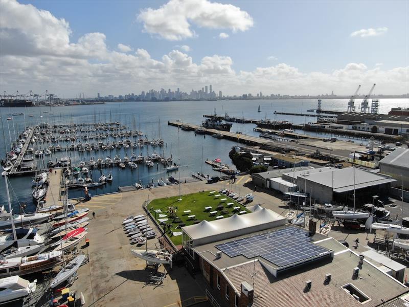 The Royal Yacht Club of Victoria is a prime location for sailing photo copyright Harry Fisher taken at Royal Yacht Club of Victoria and featuring the Cadet class