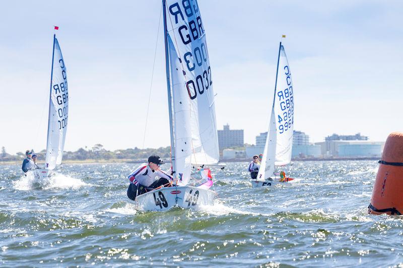 British Cadet Team at the Cadet Australian Nationals in Melbourne photo copyright Corinne Whitehouse taken at Royal Yacht Club of Victoria and featuring the Cadet class