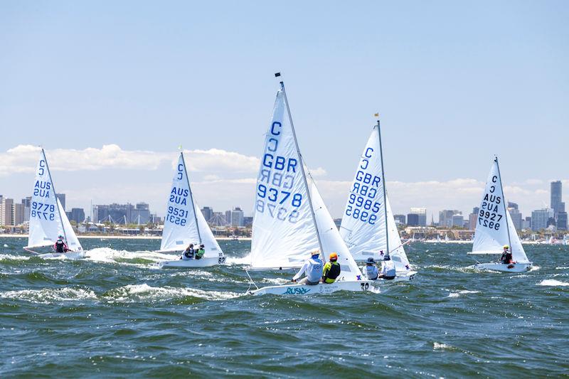 British Cadet Team at the Cadet Australian Nationals in Melbourne photo copyright Corinne Whitehouse taken at Royal Yacht Club of Victoria and featuring the Cadet class