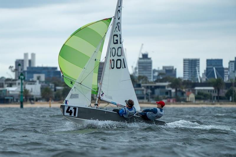 Cadet Worlds in Melbourne Day 1 photo copyright FSR Industries - Media House taken at Royal Yacht Club of Victoria and featuring the Cadet class