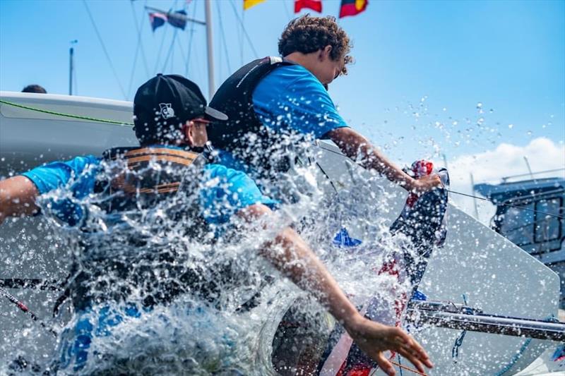 British celebrations at the Cadet Worlds in Melbourne - photo © FSR Industries - Media House