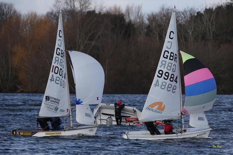 Alton Water Fox's Chandlery & Anglian Water Frostbite Series week 7 photo copyright Tim Bees taken at Alton Water Sports Centre and featuring the Cadet class
