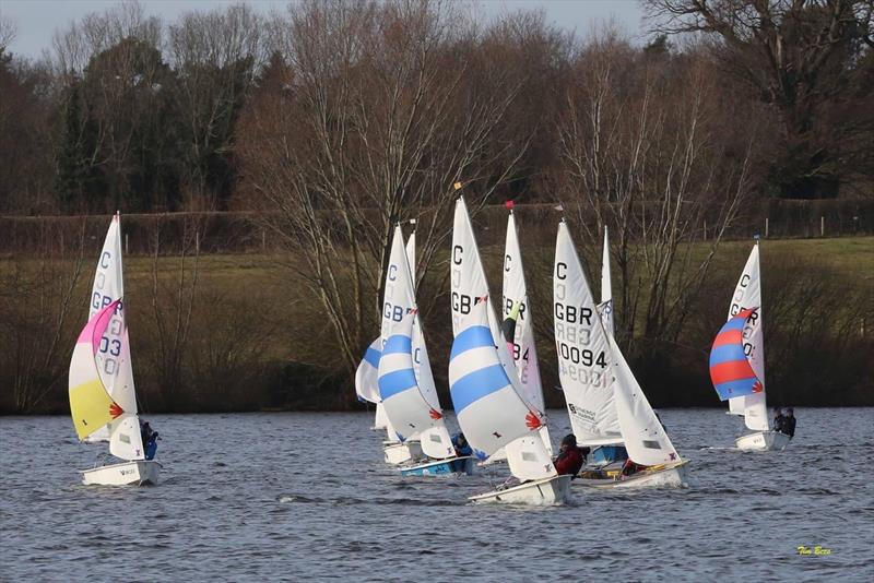 The ever-competitive Cadets in the Alton Water Fox's Chandlery & Anglian Water Frostbite Series - photo © Tim Bees