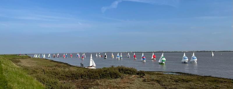 Cadet class Peter Scott trophy at Burnham photo copyright Tim Hampton / Phil Vellacott taken at Royal Corinthian Yacht Club, Burnham and featuring the Cadet class