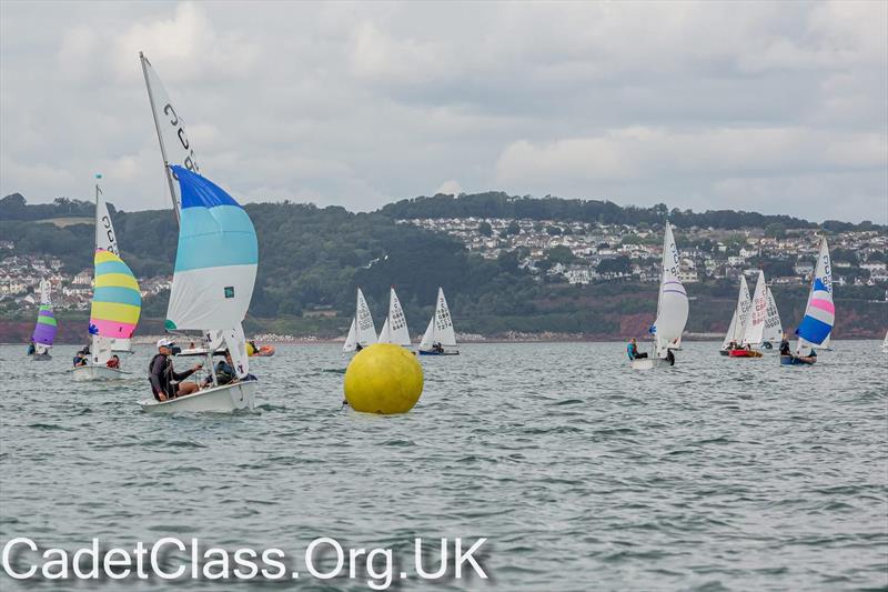 Racing begins in earnest - P&B Cadet UK National Championships at Brixham day 2 - photo © CadetClass.org.uk