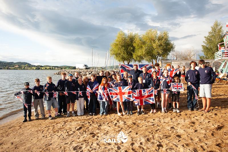 British team ahead of the Cadet World Championship at Lake Lipno - photo © Simon Cox