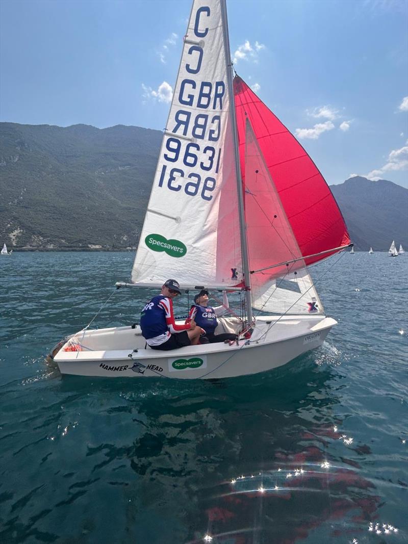 Cadet class World Championship at Garda Day 1 photo copyright Mark Holroyd taken at Circolo Vela Torbole and featuring the Cadet class