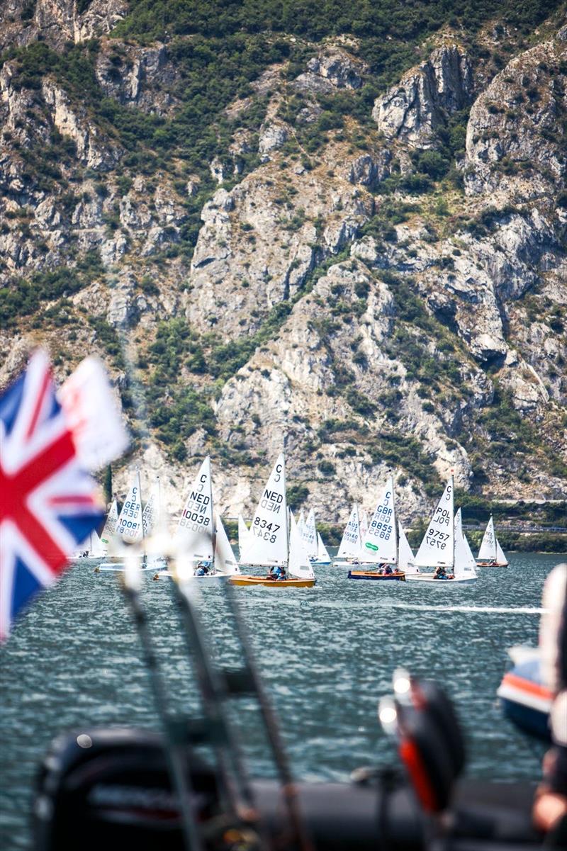 Cadet class World Championship at Garda Day 1 photo copyright Tom Sullan taken at Circolo Vela Torbole and featuring the Cadet class