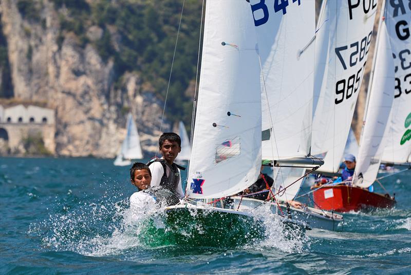 Cadet class World Championship at Garda day 3 photo copyright Mars Entertainment taken at Circolo Vela Torbole and featuring the Cadet class