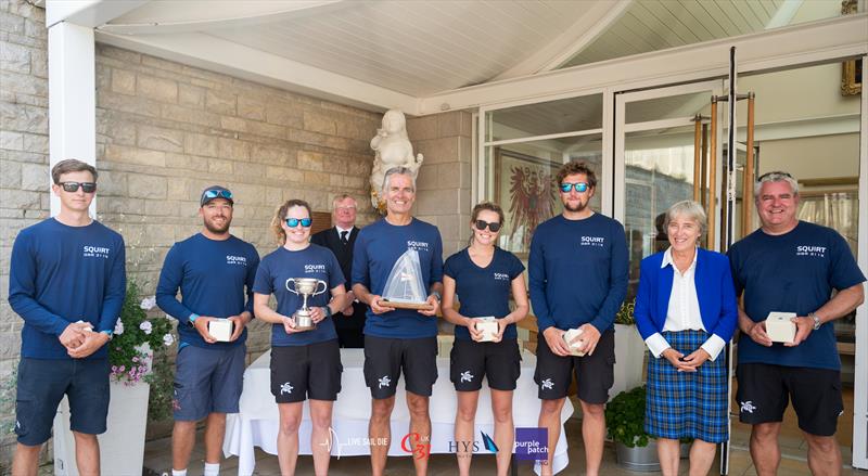 The Squirt team win the Inaugural Cape 31 UK Nationals photo copyright Patrick Condy / Live Sail Die taken at Royal Yacht Squadron and featuring the Cape 31 class