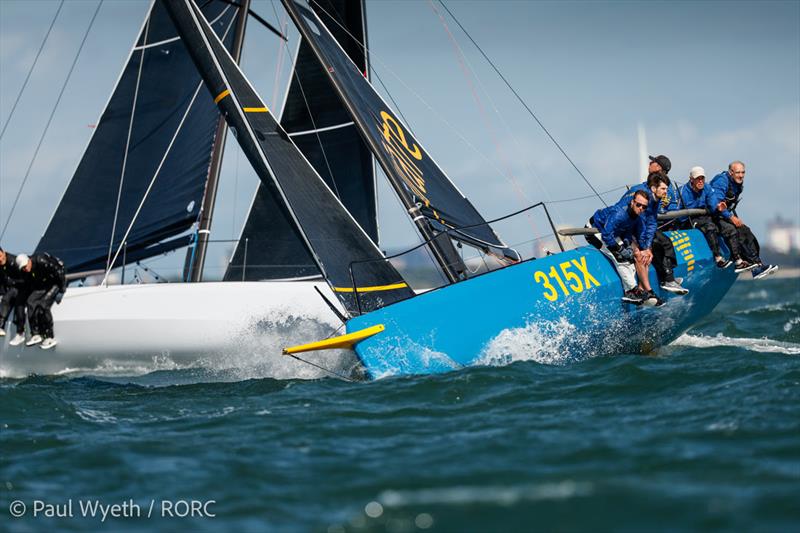 Simon Perry's Jiraffe, in third overall after RORC Vice Admiral's Cup Day 1 photo copyright Paul Wyeth / www.pwpictures.com taken at Royal Ocean Racing Club and featuring the Cape 31 class