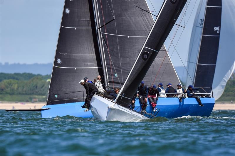 Squirt and Jubilee during the 2022 RORC Vice Admiral's Cup photo copyright James Tomlinson taken at Royal Ocean Racing Club and featuring the Cape 31 class