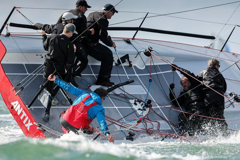 Antix during the 2022 RORC Vice Admiral's Cup photo copyright Paul Wyeth / www.pwpictures.com taken at Royal Ocean Racing Club and featuring the Cape 31 class