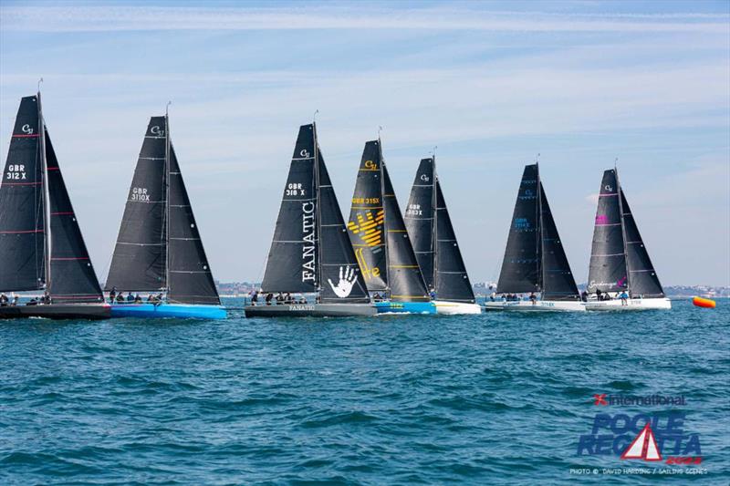 Cape 31s racing at International Paint Poole Regatta photo copyright David Harding / www.sailingscenes.com taken at Royal Ocean Racing Club and featuring the Cape 31 class