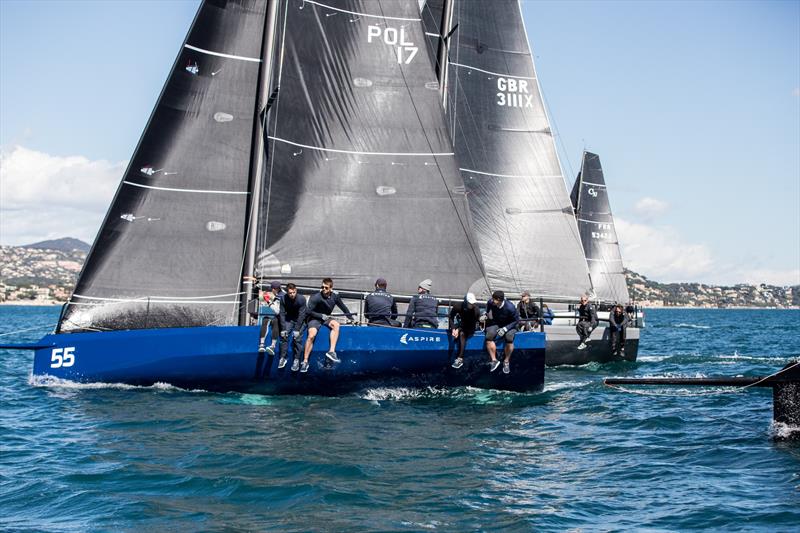 Round 2 in St Tropez photo copyright Tom Cheney taken at Yacht Club de Porquerolles and featuring the Cape 31 class