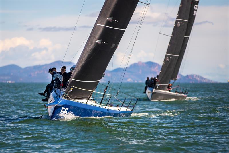 Round 2 in St Tropez photo copyright Tom Cheney taken at Yacht Club de Porquerolles and featuring the Cape 31 class