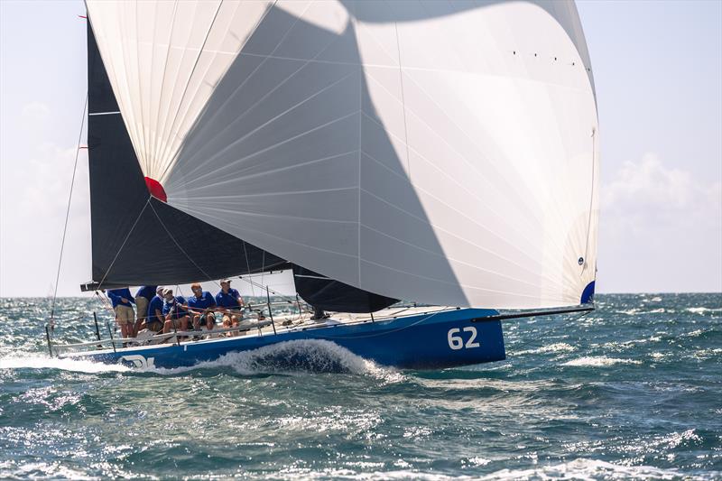 Pacific Yankee downwind during Cape 31 Race Circuit Round 5 at Club Nàutic S'Arenal photo copyright Tor Tomlinson Cheney taken at Club Nàutic S'Arenal and featuring the Cape 31 class