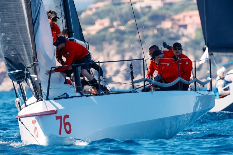 The team on Stig, winners of the Cape 31 Med Round 1 photo copyright Cape 31 / Sailing Energy taken at Yacht Club Costa Smeralda and featuring the Cape 31 class