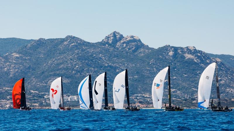 The Cape 31 fleet racing off Porto Cervo photo copyright Cape 31 / Sailing Energy taken at Yacht Club Costa Smeralda and featuring the Cape 31 class