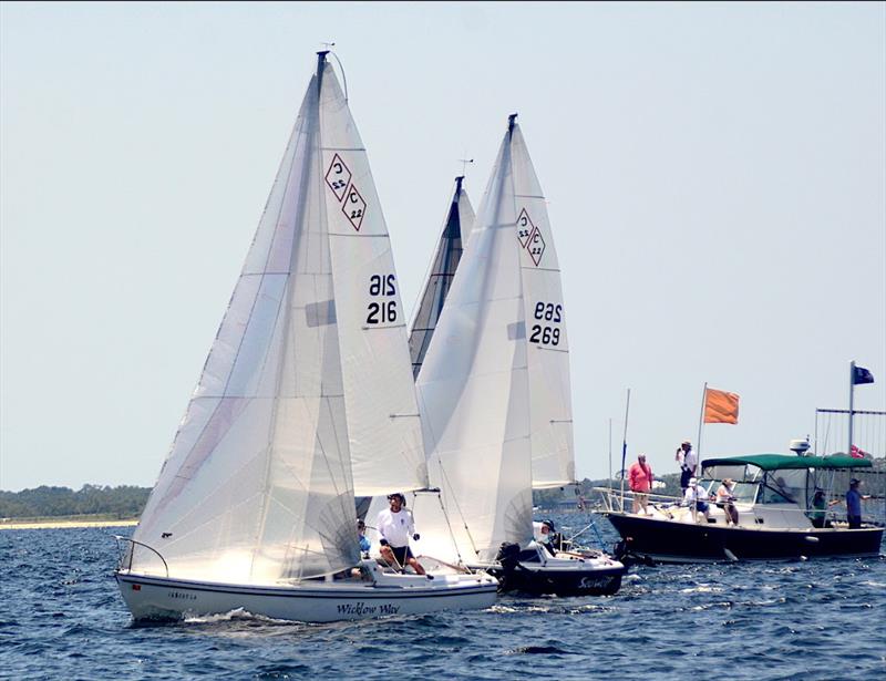 In non-spinnaker Silver Fleet -9 C22's that had never won a regional/national title- new racer Richard Gailey from DeBary, Florida & his crewmate Patrick Dorsch aboard ‘Wicklow Way' took five firsts, a second & a third scoring 1-1-1-1-2-1-3 for 10 points photo copyright Talbot Wilson taken at Pensacola Yacht Club and featuring the Catalina 22 class