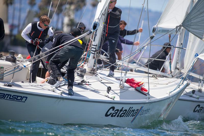 Congressional Cup - Day 2, Long Beach Yacht Club, April 19, 2018 photo copyright Sharon Green / ULTIMATE SAILING taken at Long Beach Yacht Club and featuring the Catalina 37 class