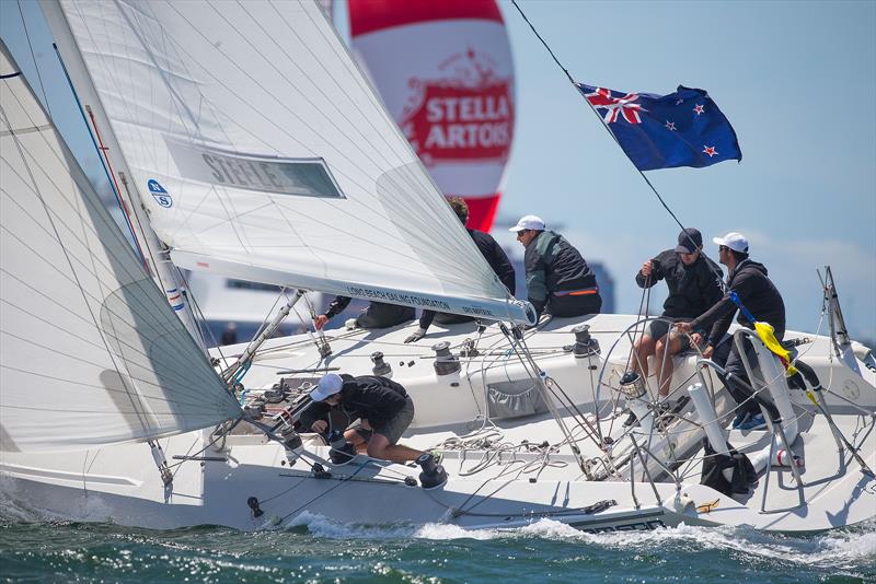 Congressional Cup - Day 2, Long Beach Yacht Club, April 19, 2018 photo copyright Sharon Green / ULTIMATE SAILING taken at Long Beach Yacht Club and featuring the Catalina 37 class