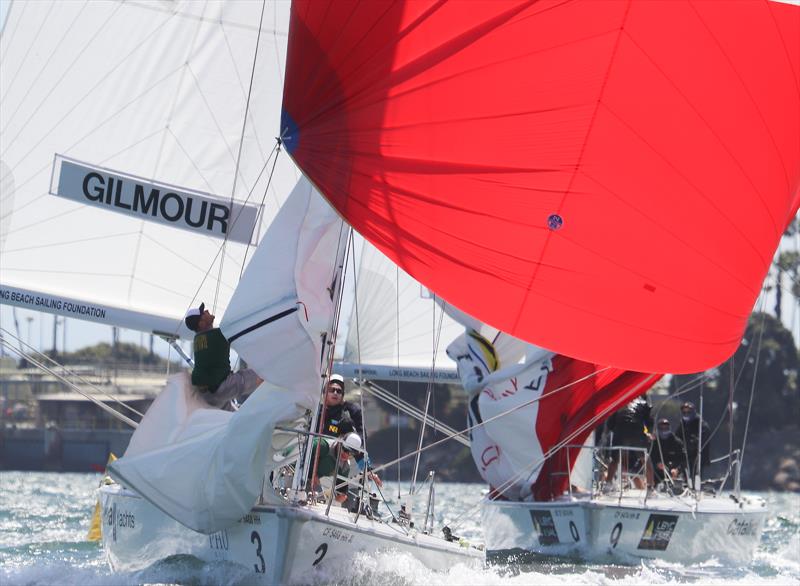 Congressional Cup - Day 2, Long Beach Yacht Club, April 19, 2018 photo copyright Bronny Daniels taken at Long Beach Yacht Club and featuring the Catalina 37 class