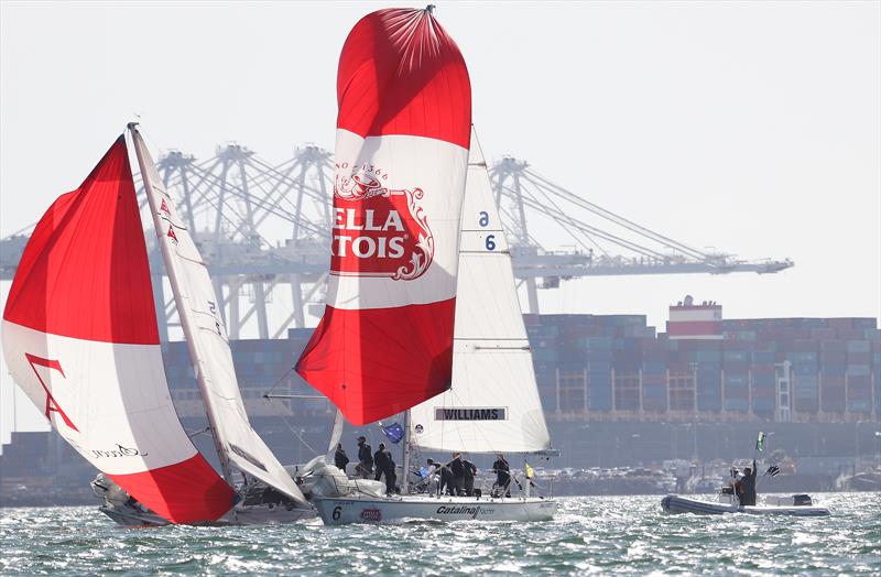 Congressional Cup - Day 2, Long Beach Yacht Club, April 19, 2018 photo copyright Bronny Daniels taken at Long Beach Yacht Club and featuring the Catalina 37 class