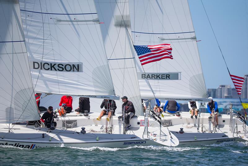 Congressional Cup - Day 2, Long Beach Yacht Club, April 19, 2018 photo copyright Sharon Green / ULTIMATE SAILING taken at Long Beach Yacht Club and featuring the Catalina 37 class