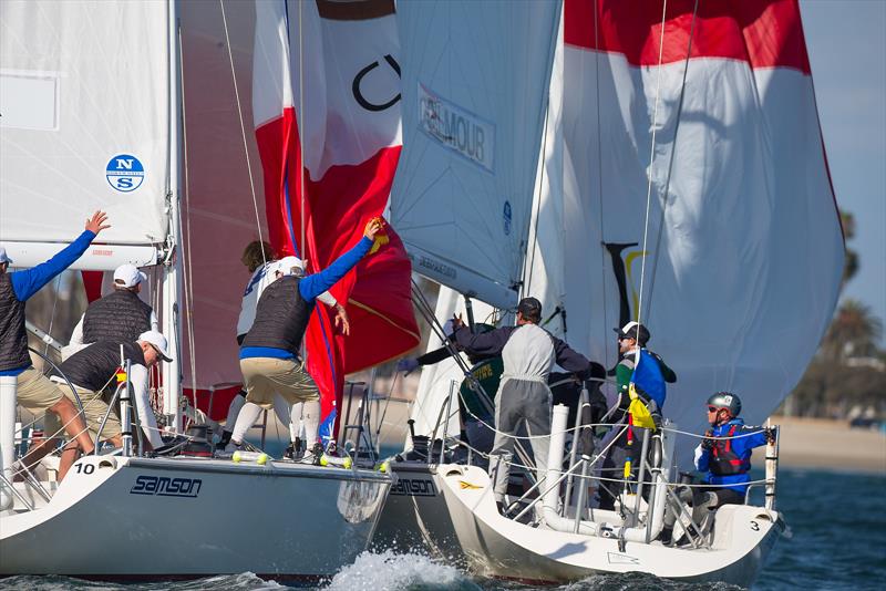 Congressional Cup - Day 2, Long Beach Yacht Club, April 19, 2018 photo copyright Sharon Green / ULTIMATE SAILING taken at Long Beach Yacht Club and featuring the Catalina 37 class