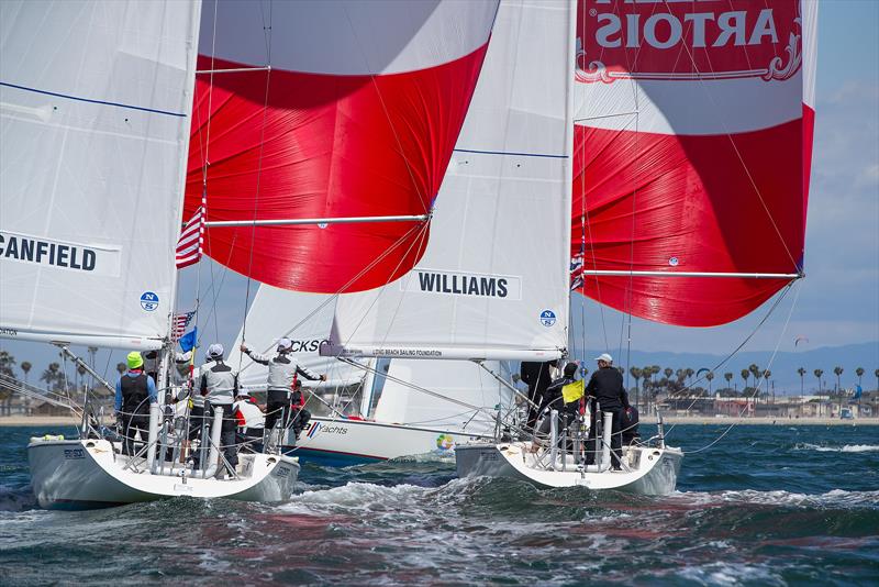 Congressional Cup - Day 2, Long Beach Yacht Club, April 19, 2018 photo copyright Sharon Green / ULTIMATE SAILING taken at Long Beach Yacht Club and featuring the Catalina 37 class