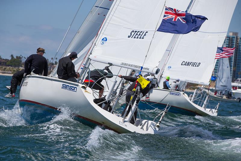 Congressional Cup - Day 2, Long Beach Yacht Club, April 19, 2018 photo copyright Sharon Green / ULTIMATE SAILING taken at Long Beach Yacht Club and featuring the Catalina 37 class