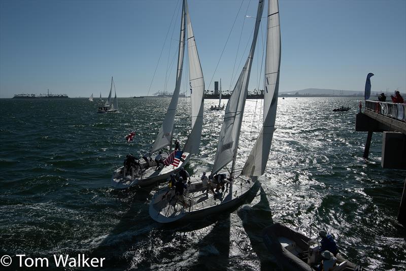 Congressional Cup Day 3, Long Beach Yacht Club, April 20, 2018 photo copyright Tom Walker taken at Long Beach Yacht Club and featuring the Catalina 37 class
