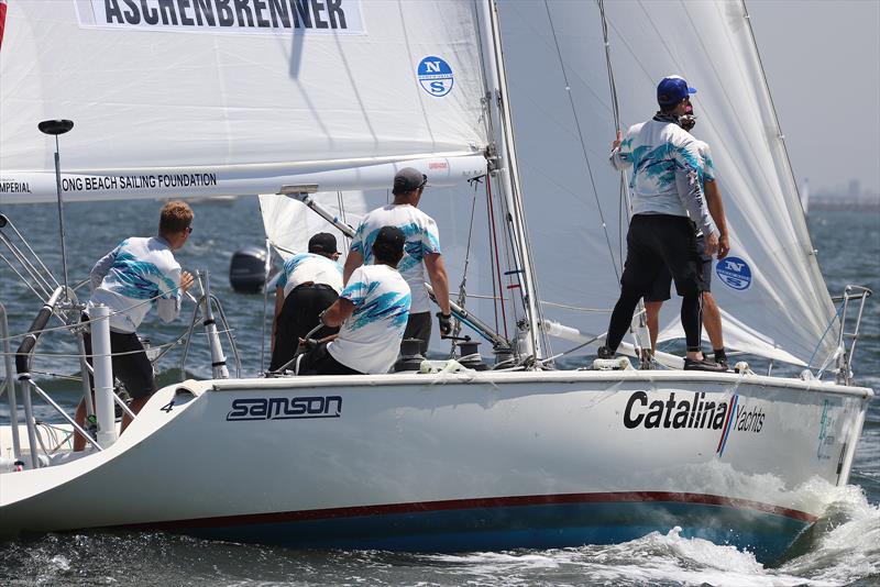 Congressional Cup Day 4, Long Beach Yacht Club, April 21, 2018 photo copyright Bronny Daniels taken at Long Beach Yacht Club and featuring the Catalina 37 class