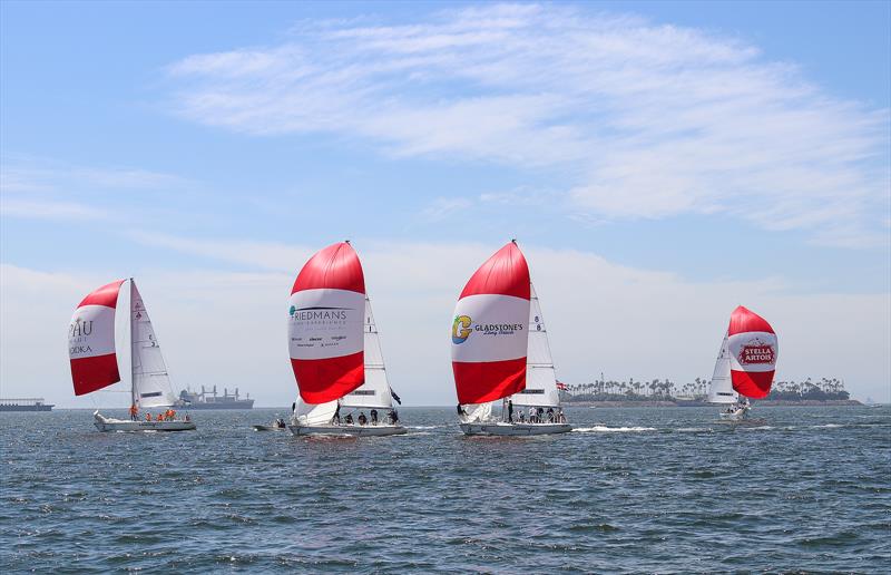 Congressional Cup Day 4, Long Beach Yacht Club, April 21, 2018 photo copyright Bronny Daniels taken at Long Beach Yacht Club and featuring the Catalina 37 class