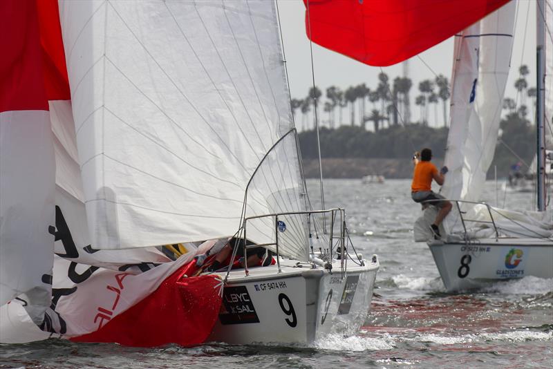 Congressional Cup Day 4, Long Beach Yacht Club, April 21, 2018 photo copyright Bronny Daniels taken at Long Beach Yacht Club and featuring the Catalina 37 class