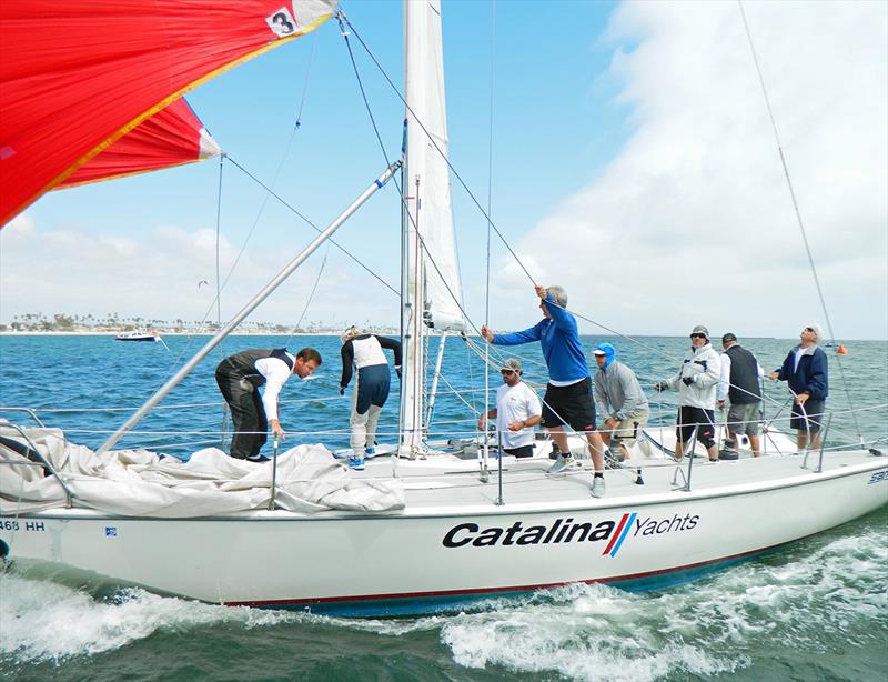 2018 ASPBYC Walt Elliott Harbor Challenge winner photo copyright Rick Von Heydenreich taken at Long Beach Yacht Club and featuring the Catalina 37 class