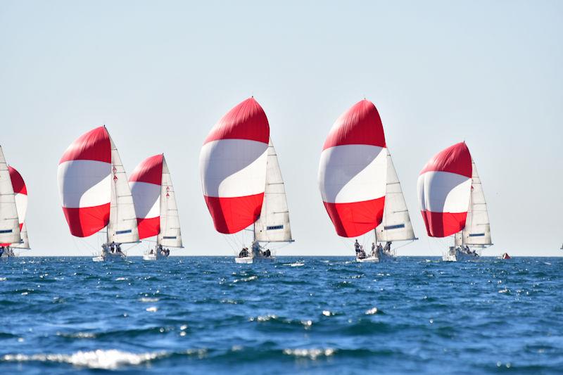 Los Angeles Harbor Cup Day 2 photo copyright Laurie Morrison Photography taken at Los Angeles Yacht Club and featuring the Catalina 37 class