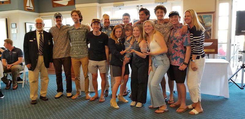 Los Angeles Harbor Cup prize giving photo copyright Laurie Morrison Photography taken at Los Angeles Yacht Club and featuring the Catalina 37 class